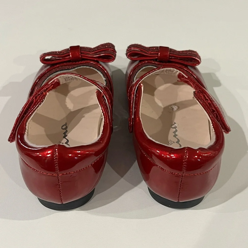Nina Red Patent Mary Janes Sz 5